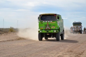 Marek Sp&aacute;čil s Liazem 4x4 na startu 3. etapy.
