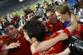 Mistři Evropy z roku 2008 - fotbalisté Španělska.