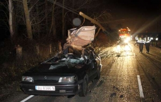 Padaj&iacute;ci větve a stromy ničily auta ve &Scaron;panělsku.