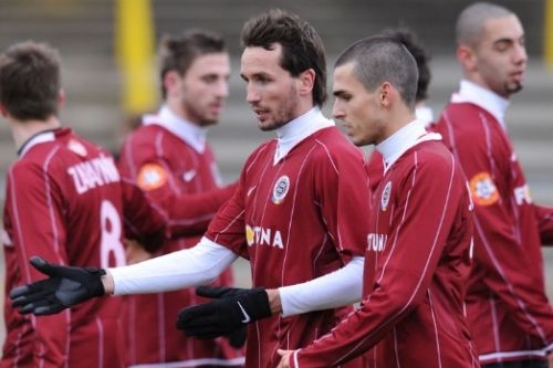 Fotbalisté Sparty po výhře nad Kladnem.