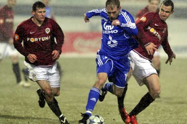 Momentka z utkání Olomouc - Sparta 0:1. Momentka z utkání Olomouc - Sparta 0:1.