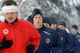 Sparťani na soustředění v Bedřichově.