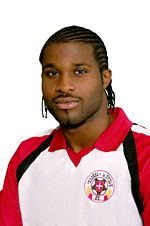 Fotbalov&yacute; &uacute;točn&iacute;k Nigerijec Michael Chidi Alozi.