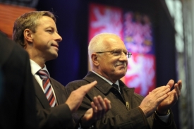 Pavel Bém a Václav Klaus - spojenci v ODS.