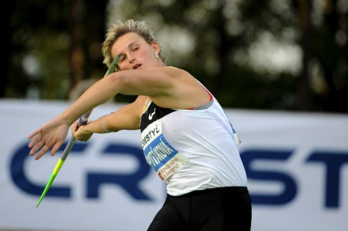 Barbora Špotáková na závodech v Jablonci.