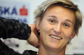 Barbora Špotáková, olympijská vítězka a rekordmanka v hodu oštěpem.