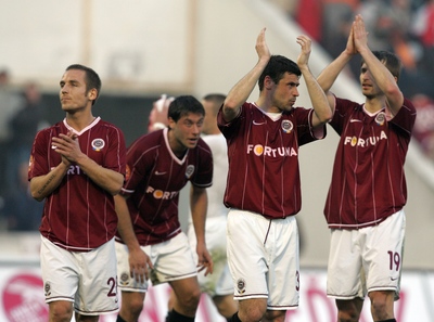 Fotbalisté Sparty Praha.