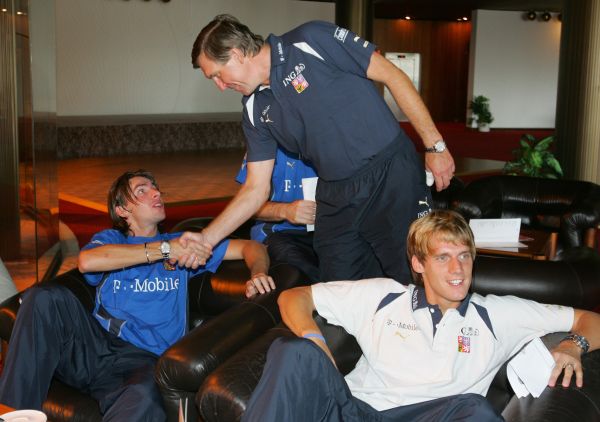 Čeští fotbalisté mění hotel.