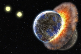 Pokud na některé z planet existoval život, srážku nemohl přečkat.