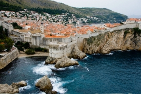 Výhled na jihochorvatský Dubrovník.