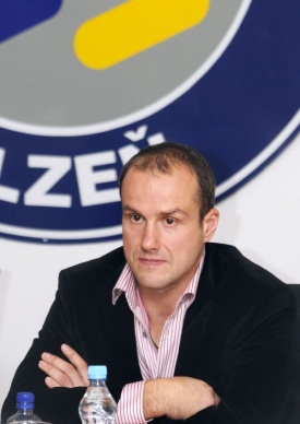 Martin Straka na tiskové konfeneci před novou sezonou.