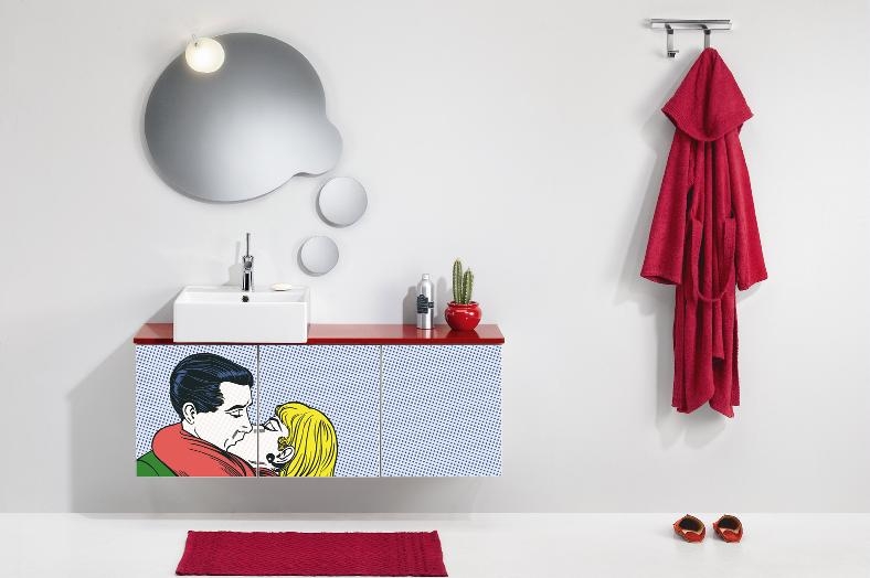 Koupelnový nábytek s originálním potiskem mají ve Styline.