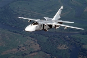 Ruský bombardér Su-24.