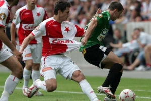 Marek Such&yacute;, opora defenzivy fotbalov&eacute; Slavie.