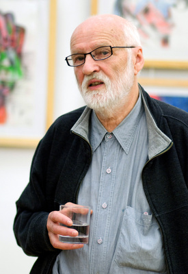 Jan Švankmajer na výstavě s názvem Salamandr, kterou začala LFŠ.