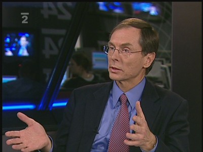 Jan Švejnar v České televizi.