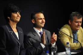 Janka Vozárová, Janis Sidovský a Přemysl Svora