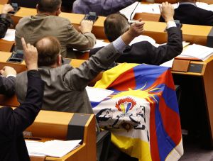 Někteří evropští poslanci vyjádřili své sympatie Tibetu přímo Někteří evropští poslanci vyjádřili své sympatie Tibetu přímo