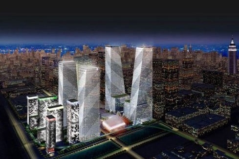 Návrh společnosti Tishman Speyer na revitalizaci Hudson Railyards.