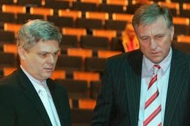 Vlastimil Tlustý a Mirek Topolánek