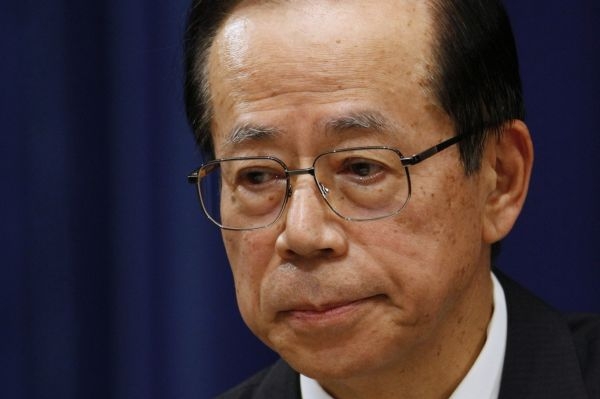 Odstupující japonský premiér Jasuo Fukuda.