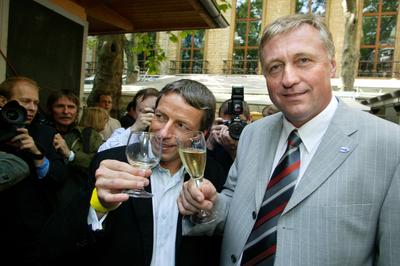 Premiér Topolánek a primátor Pavel Bém