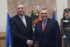 Mirek Topolánek a Alfred Gusenbauer