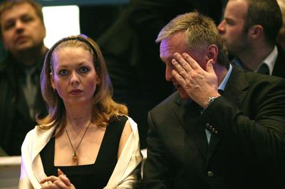 Lucie Talmanová a premiér Mirek Topolánek