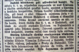 5. srpna 1908 psali noviny o tragédii venkovských žen.