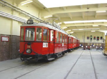 Muzeum tramvají.