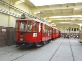 Muzeum tramvají.