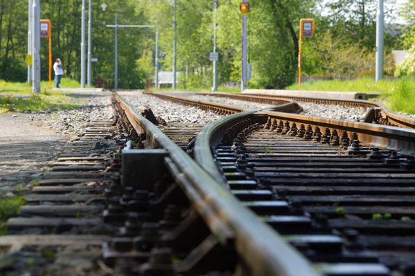 Část problematické tratě Ostrava-Vřesina.