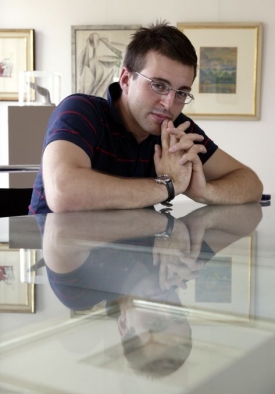 Galerista Jan Třeštík.