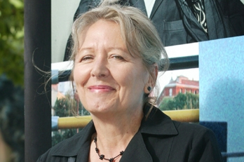 Helena Třeštíková na festivalu v Karlových Varech. Helena Třeštíková na festivalu v Karlových Varech.
