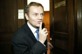 Vítěz voleb a lídr Občanské platformy Donald Tusk
