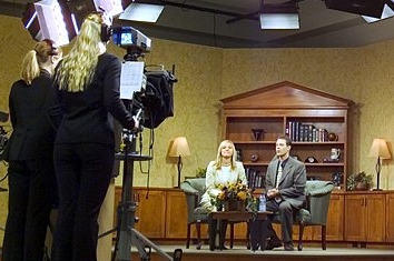 Televizní studio. 