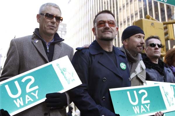 U2 na Manhattanu otevírají svoji ulici.