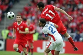 Tomáš Ujfaluši v utkání proti Švýcarsku na EURO 2008. Tomáš Ujfaluši v utkání proti Švýcarsku na EURO 2008.