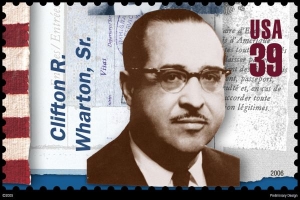 Clifton R. Wharton, první černý karierní diplomat USA.