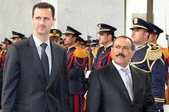 Prezident Sýrie Asad se svým jemenským protějškem.