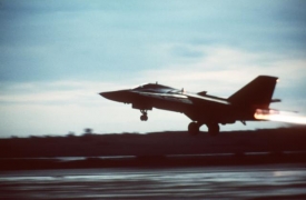 Letouny F-111, kter&eacute; se pod&iacute;lely na bombardov&aacute;n&iacute; Libye.