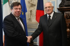 Václav Klaus a irský premiér Brian Cowen