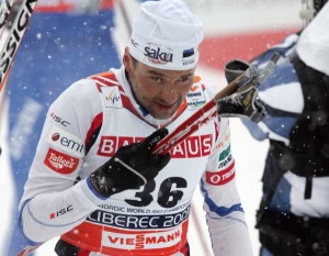 Nový mistr světa v běhu na 15 km Andrus Veerpalu. Nový mistr světa v běhu na 15 km Andrus Veerpalu.