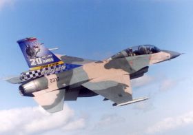 Letoun F-16 z výzbroje venezuelského letectva.