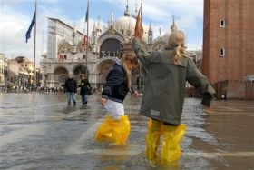 Povodně na náměstí San Marco nejsou ničím výjimečným.