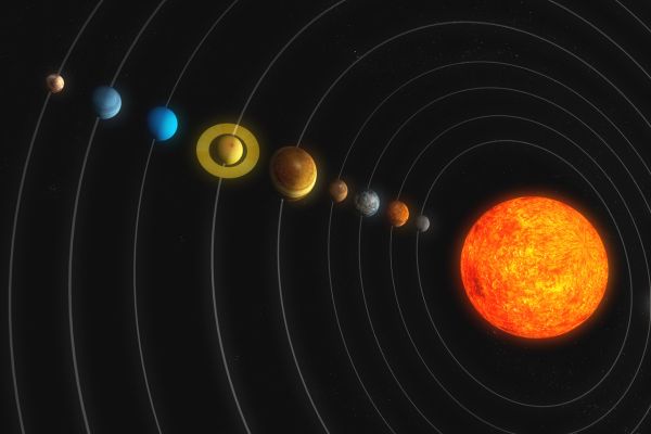 Přiblížení planet na obloze je samozřejmě pouze zdánlivé.