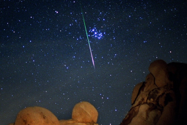 Meteor - taška s nářadím se rozzářila (ilustrační obrazek NASA). 