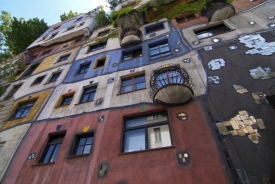 Vídeňský Hundertwasserhaus. Vídeňský Hundertwasserhaus.