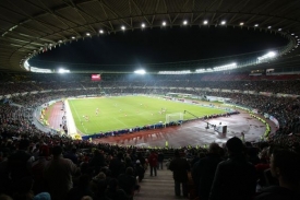 Stadion Ernsta Happela ve V&iacute;dni, kde se odehraje fin&aacute;le Eura 2008.