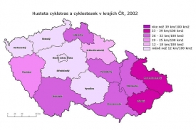 Síť cyklostezek před šesti lety.